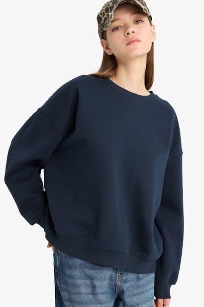 Oversize Fit Thick Sweatshirt Fabric Sweatshirt