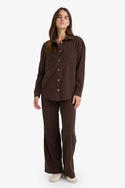 High Waist Straight Fit Trousers (3)