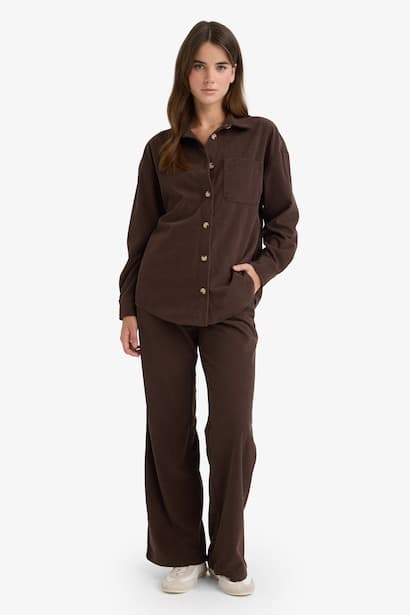 High Waist Straight Fit Trousers (4)