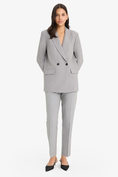 High Waist Slim Fit Trousers (4)