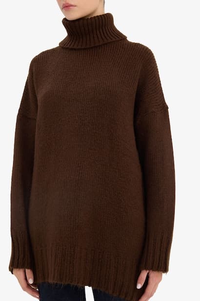 Oversize Fit Turtleneck Tunic (4)