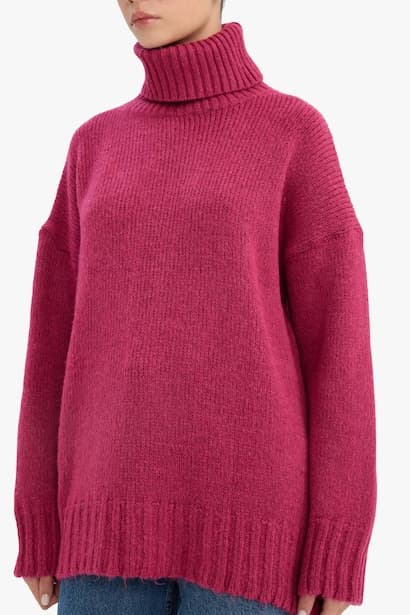 Oversize Fit Turtleneck Tunic (3)