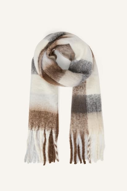 Woman Plaid Scarf