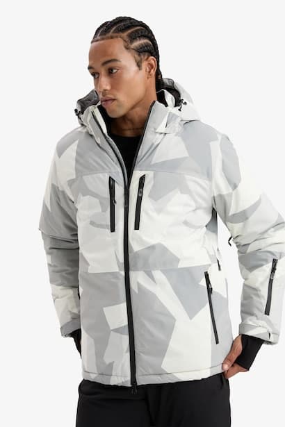 Zippered Ultra Protective Windproof Waterproof Ski Jacket (3)