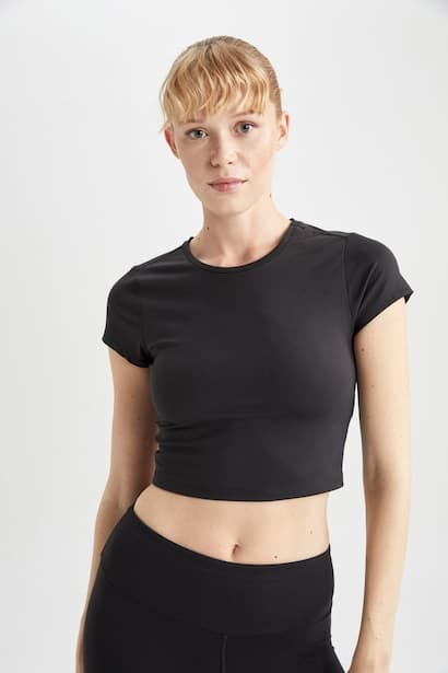 Crop Short Sleeve T-Shirt