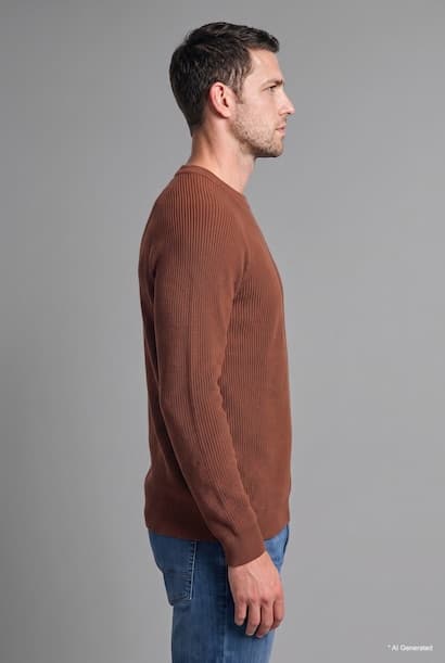 Standard Fit Basic Crew Neck Long Sleeve Knit Pullover (3)
