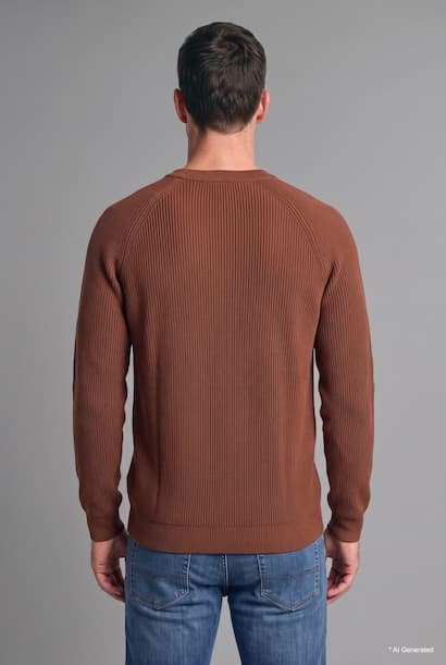 Standard Fit Basic Crew Neck Long Sleeve Knit Pullover (4)