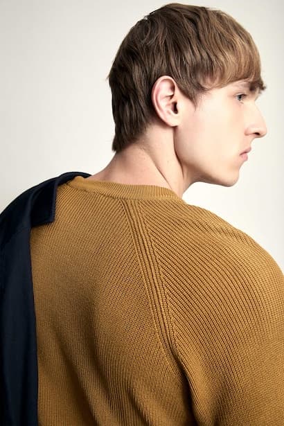 Standard Fit Basic Crew Neck Long Sleeve Knit Pullover (4)