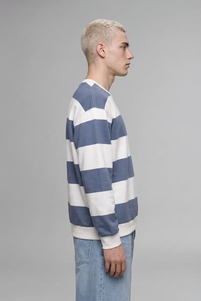 Boxy Fit Striped Sweatshirt (3)