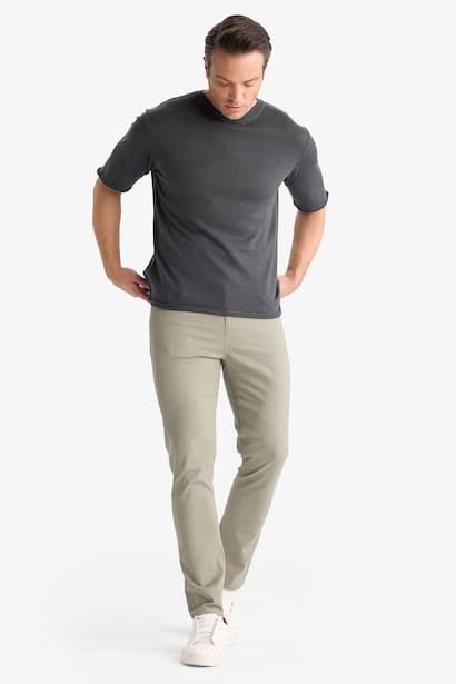 Slim Fit Super Skinny Leg Chino Pants (4)