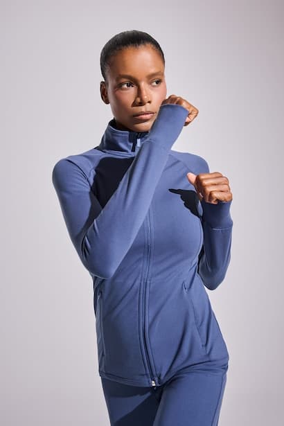DeFactoFit Fitted Double Pocket Zip-Up Sports Sweatshirt (3)