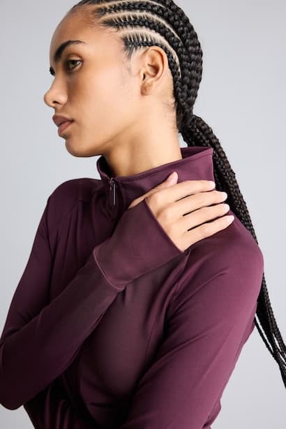 Fitted Stand Collar Zip Up Sports Cardigan
