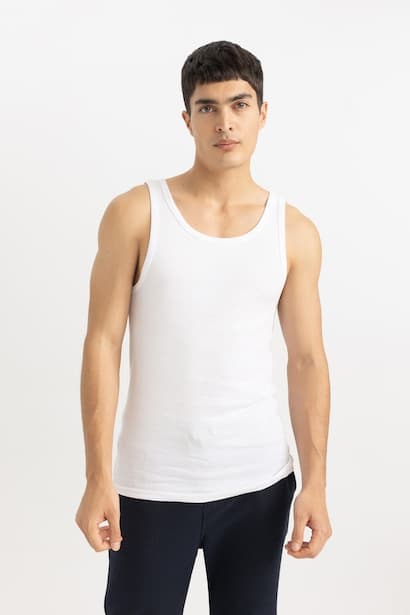 Slim Fit Ribana Tank Top Underwear (٣)
