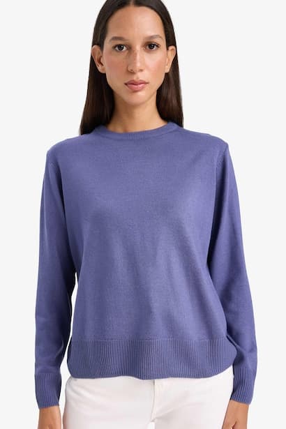 Relax Fit Crew Neck Knit Pullover