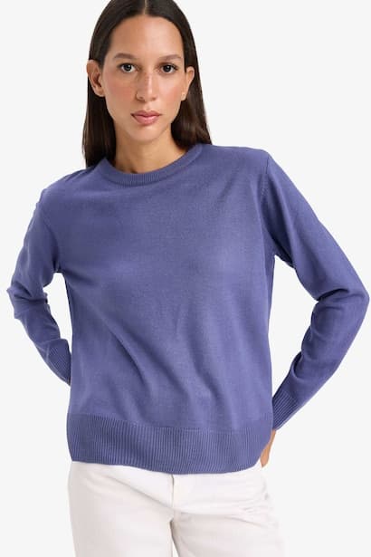 Relax Fit Crew Neck Knit Pullover (3)