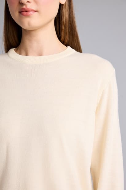 Relaxed Fit Crew Neck Sweater Pullover (٤)