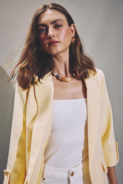 Oversize Basic Blazer (٣)
