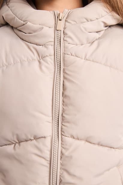 Girl Water-Repellent Hooded Zip-Up Puffer Jacket Coat (٤)