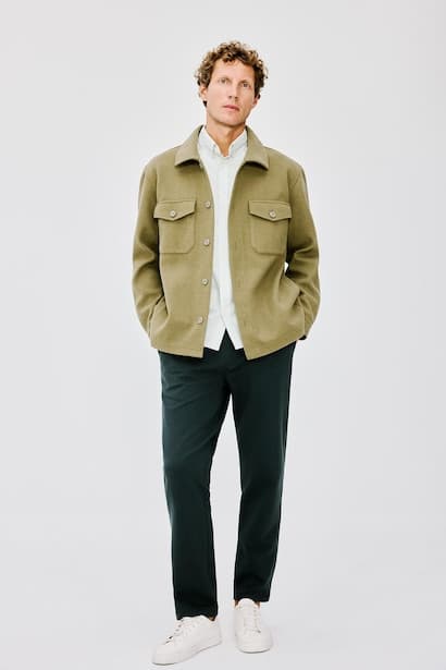 Regular Fit Straight Leg Trousers