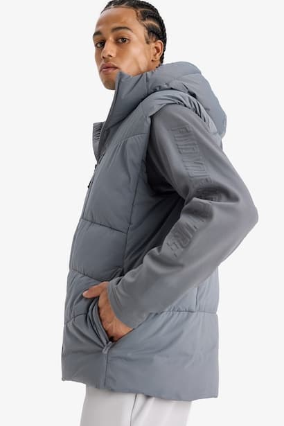 DeFactoFit Regular Fit Waterproof Puffer Jacket Coat (٣)