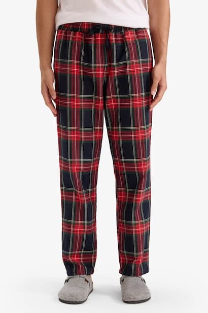 Regular Fit With Pockets Flanel Bottom (3)