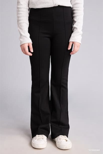 Girl Standard Length Black Pants (3)