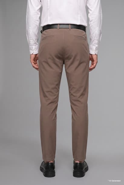Tailored Fit Straight Leg Soft Touch Trousers (3)