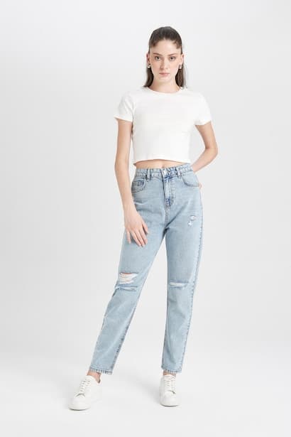 High Waist Mom Fit Trousers (3)