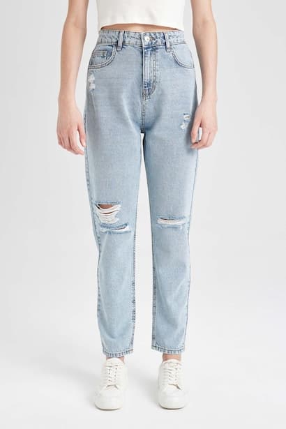 High Waist Mom Fit Trousers (4)