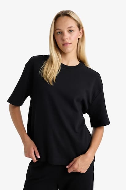 Oversize Fit Short Sleeve T-Shirt (٤)