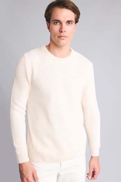 Standard Fit Crew Neck Knitwear Pullover (٣)