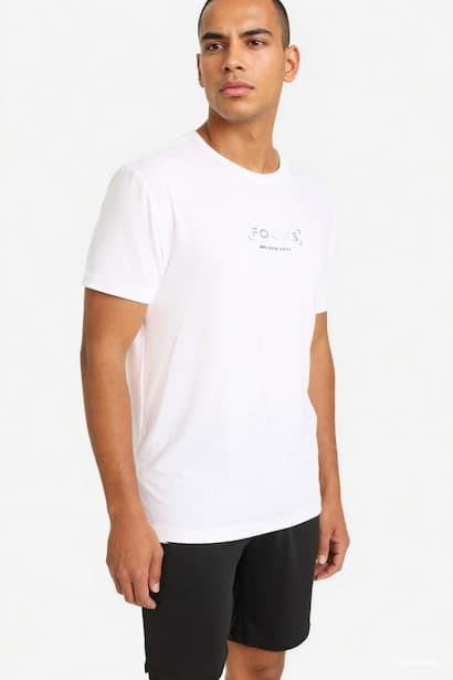 Standard Fit Crew Neck Printed Short Sleeve T-Shirt