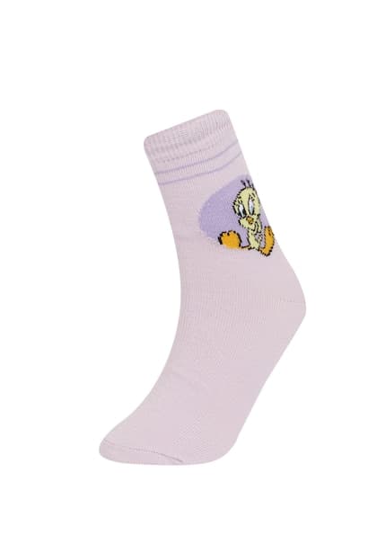 Girl Looney Tunes Licensed 2 piece Short Socks (3)