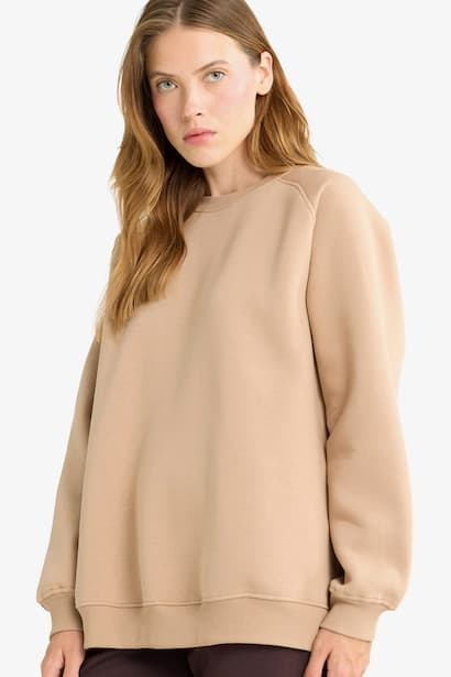 Oversize Fit Thick Sweatshirt Fabric Sweatshirt