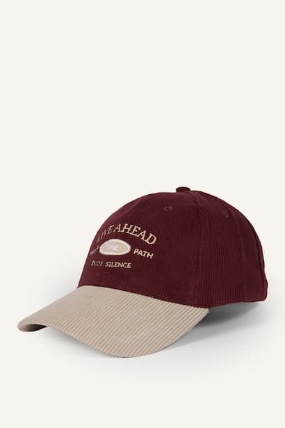 Man Embroidered Corduroy Cap