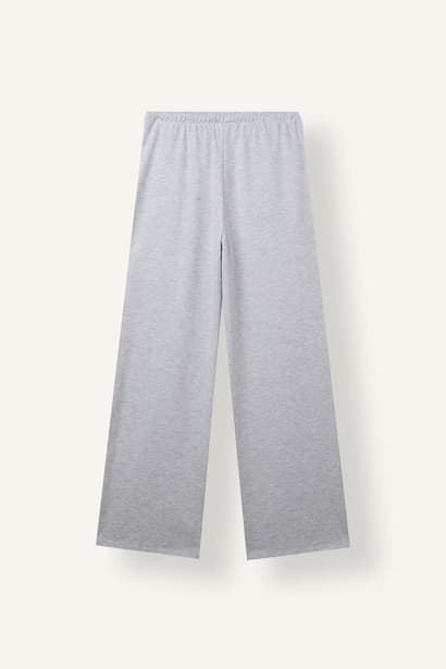 Straight Fit Elastic Waist Sweatpants Trousers (٤)