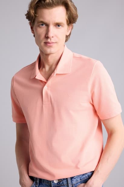 Slim Fit Short Sleeve Polo T-Shirt (٣)