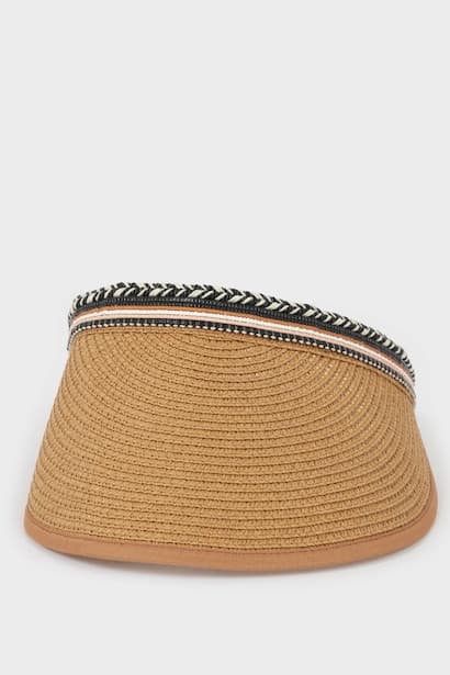 Woman Light Brown Straw Hat