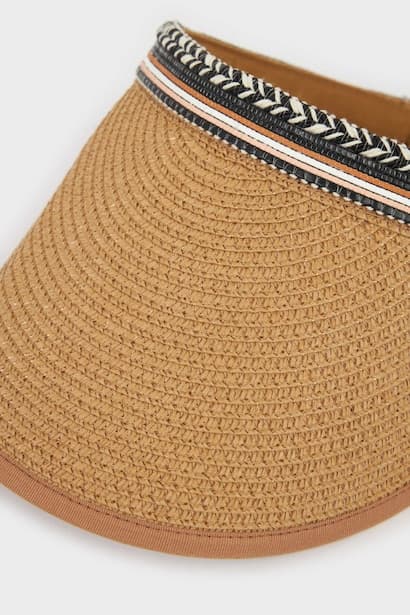 Woman Light Brown Straw Hat (٣)