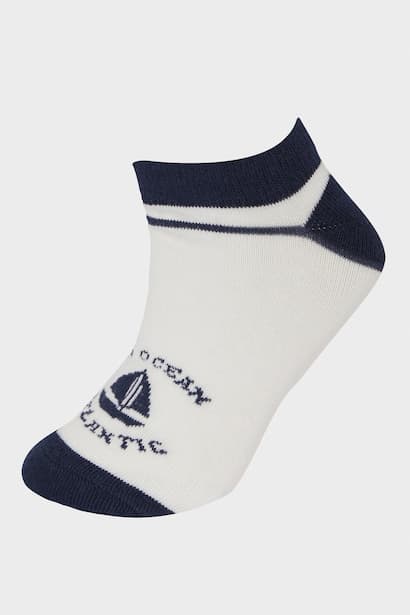 Boy Printed 5 Piece Short Socks (٣)