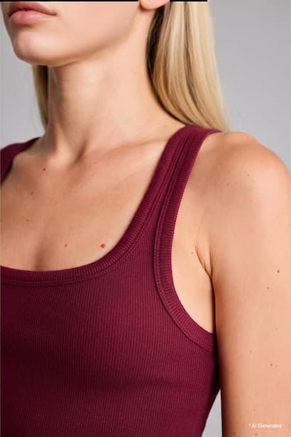 Slim Fit Basic Ribbed Crew Neck Tank Top Tank Top & Crop Top (٤)