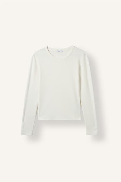 Slim Fit Crew Neck Basic Camisole Long Sleeve T-Shirt