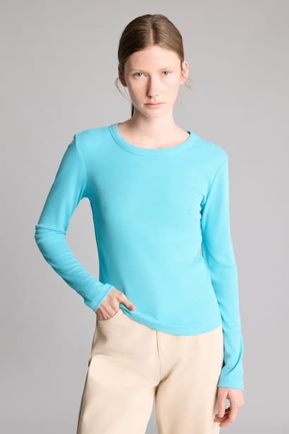 Slim Fit Camisole Long Sleeve T-Shirt
