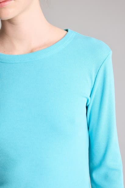 Slim Fit Camisole Long Sleeve T-Shirt (٤)