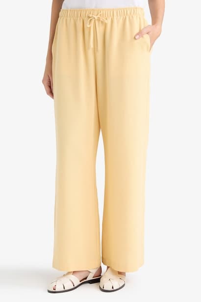 Straight Leg Linen-Blend Capri Pants (4)