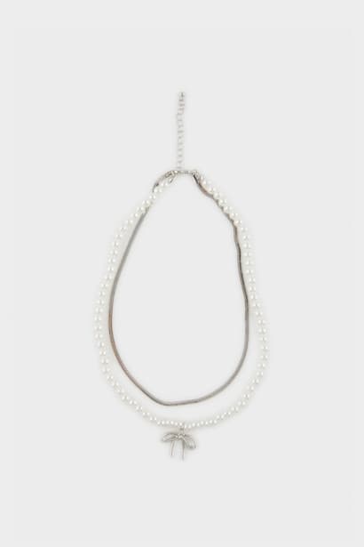 Woman Pearl Necklace Jewellery