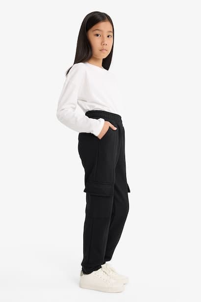 Girl Jogger Cargo Pants Trousers (٤)