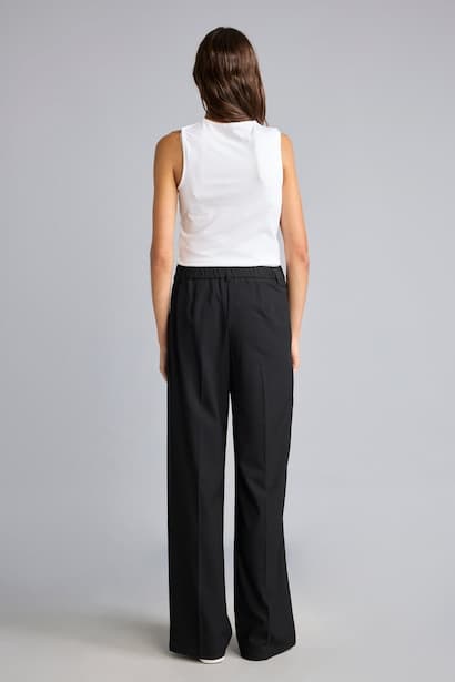 Straight Fit High-Waisted Standard Length Classic Trousers (٤)