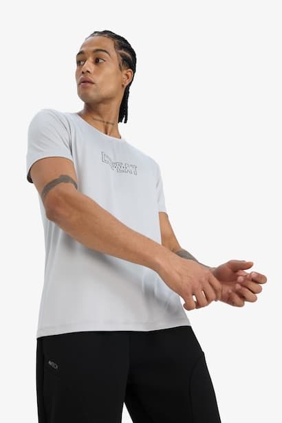 DeFactoFit Slim Fit Crew Neck Printed Sports T-Shirt (٤)