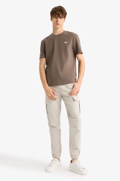 Elastic Band Regular Jogger Trousers